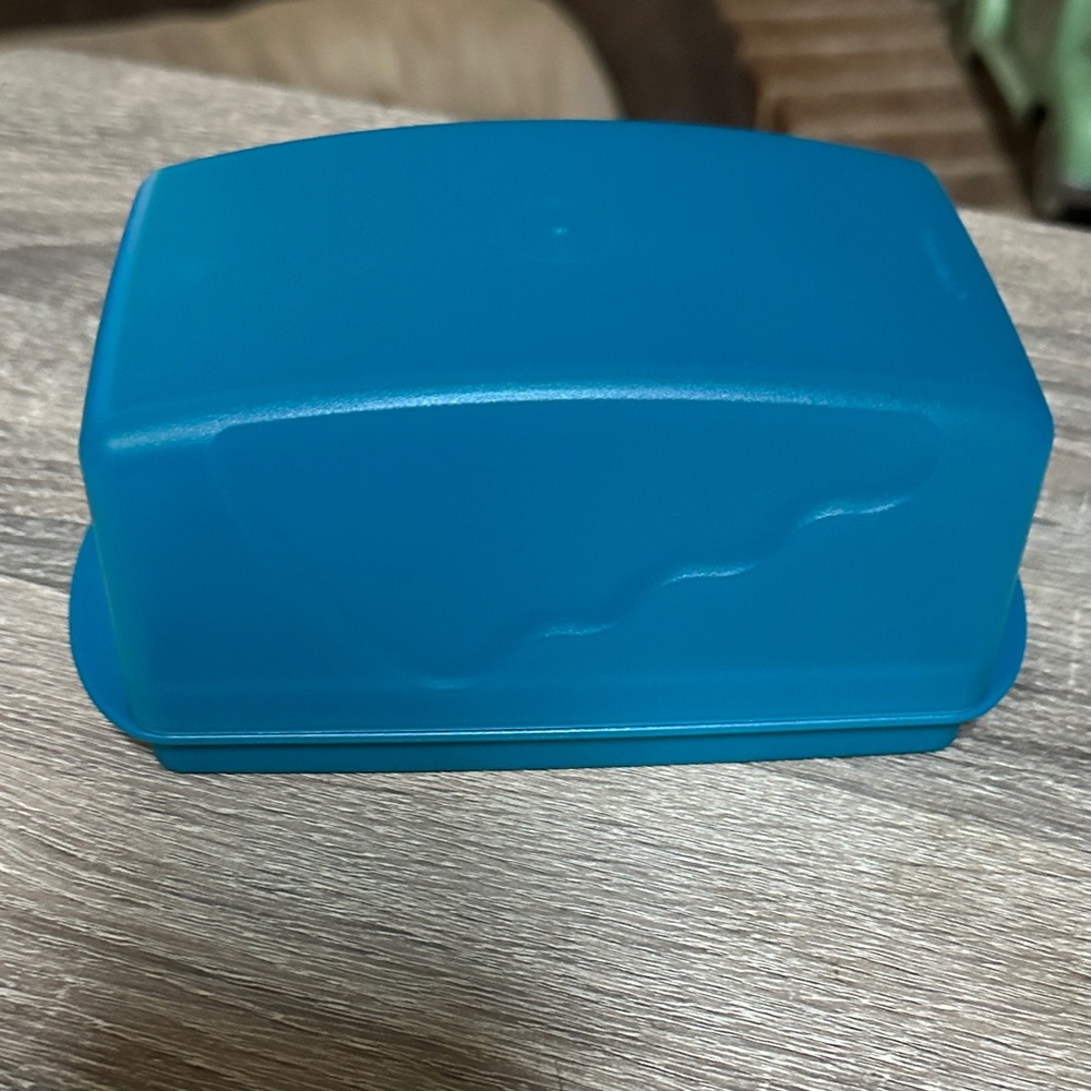 Tupperware Impressions Butter‎ Dish Double Stick Keeper Holder Blue #3391~3392